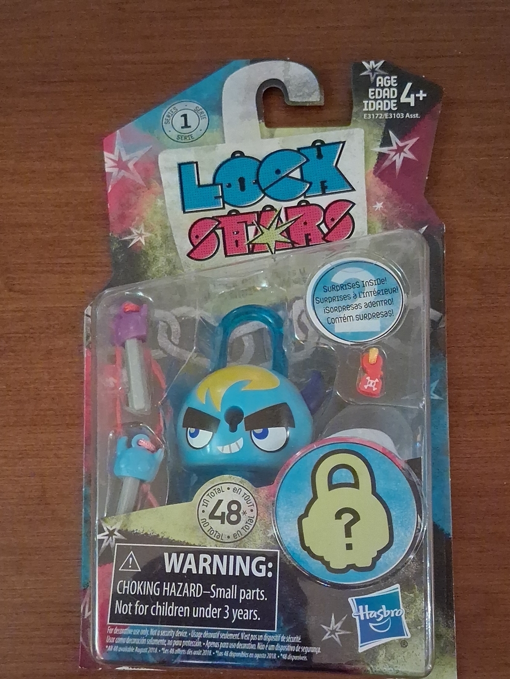 Hasbro Lock Stars Blue and Yellow Collectible Lock Figure Surprise Series 1